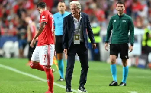 Stuart Franklin/Getty Images/ Jorge Jesus comandando o Benfica.