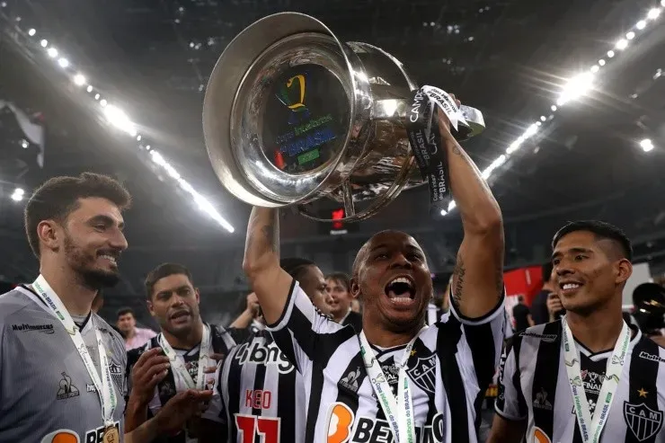 Buda Mendes/Getty Images - Joadores do Galo festejando título neste ano