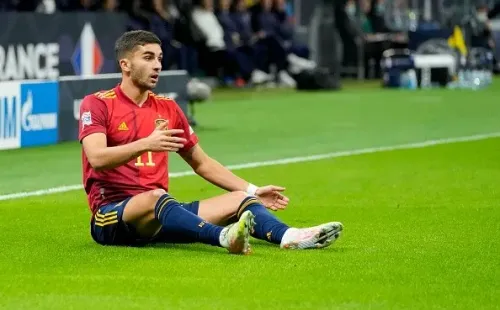 Foto: Alex Gottschalk/DeFodi Images via Getty Images – Ferrán Torres em ação pela Espanha