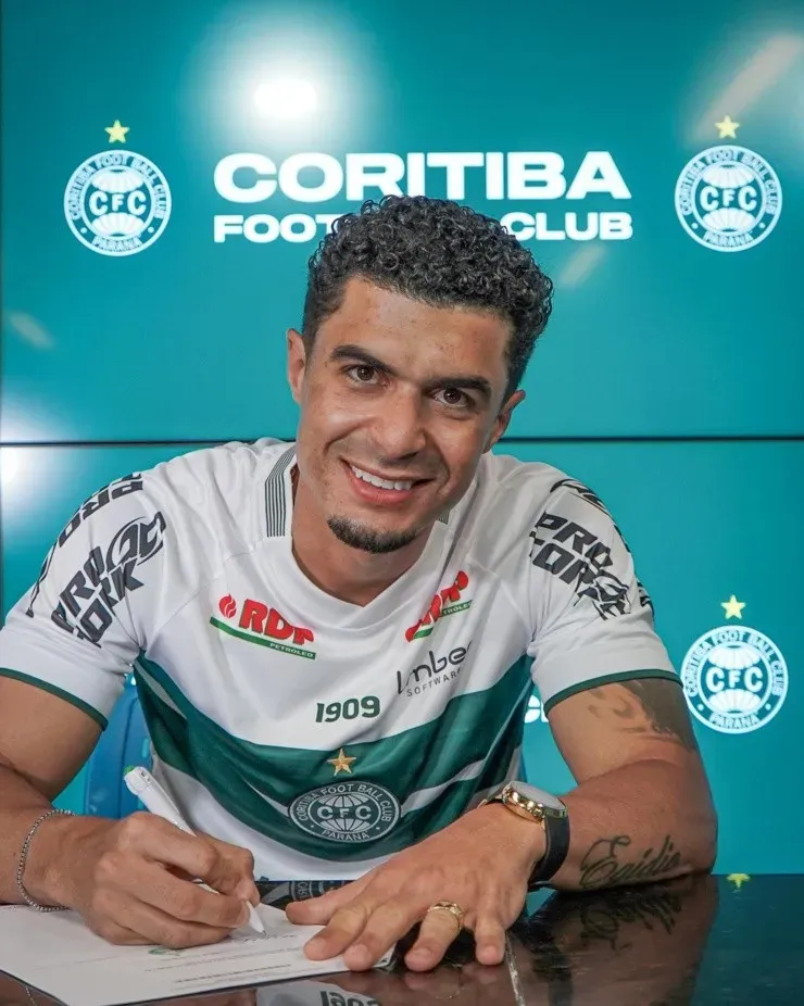 Egídio espera fazer sucesso no Coritiba. Foto: Divulgação Coritiba