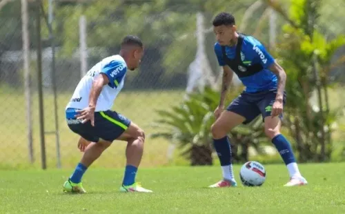 Foto: (Rodrigo Fatturi / Grêmio FBPA) - Patrick chegou a treinar com o time de transição do Grêmio, mas não estava nos planos para 2022