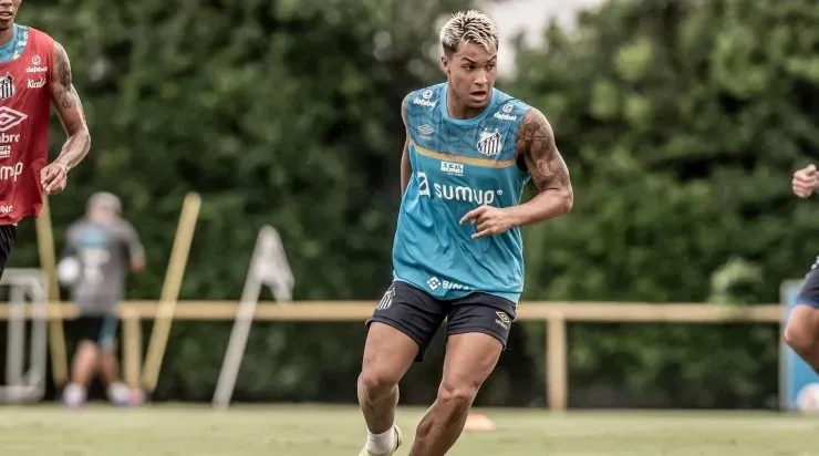 Marcos Leonardo também foi importante na vitória do Santos contra o Corinthians. Foto: Ivan Storti/ Santos FC
