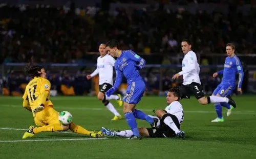 AMA/Corbis via Getty Images/ Corinthians em campo contra o Chelsea.