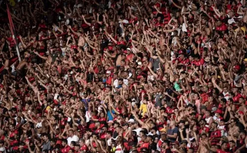 Jorge Rodrigues/AGIF/ Flamengo lidera o ranking de maiores interações no Twitter em janeiro de 2022.