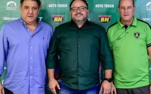 Fred Cascardo ao lado de Marcus Salum e Euler Araújo | Foto: Divulgação / Instagram @america_mg
