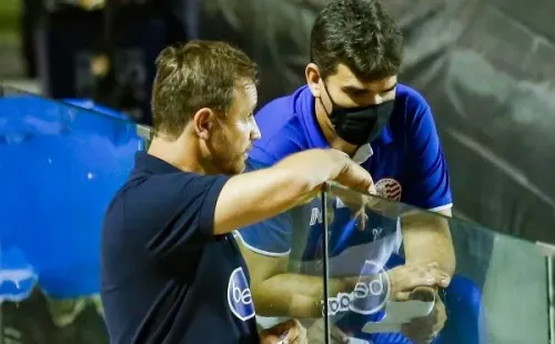 (Foto: Rafael Vieira/AGIF) Felipe Conceição explica por qual motivo atacante está de fora dos jogos do Náutico