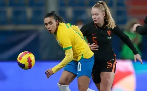 Rico Brouwer/Soccrates/Getty Images/ Marta é uma das principais jogadoras da Seleção Brasileira.