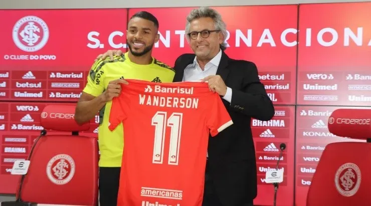 Foto: Ricardo Duarte/Inter/Divulgação - Wanderson: recém-chegado, atacante pode ser baixa na estreia da Sul-Americana