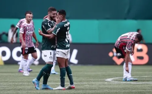 Foto: Ettore Chiereguini/AGIF | Zé Rafael garantiu o placar de 2x0 para o Palmeiras no primeiro tempo