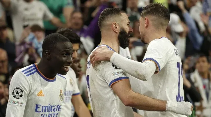 Benzema e Rodrygo garantiram a classificação do Real para a final da Champions League. Foto:Burak Akbulut/Anadolu Agency via Getty Images