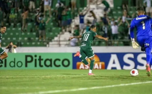 Foto: (Thomaz Marostegan/Guarani FC) - Giovanni Augusto marcou um dos gols do Guarani na último dérbi campineiro