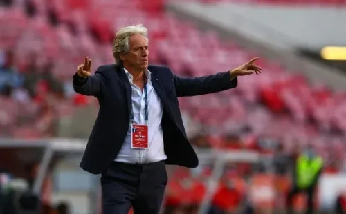 Carlos Rodrigues/Getty Images/ Jorge Jesus quando treinava o Benfica.