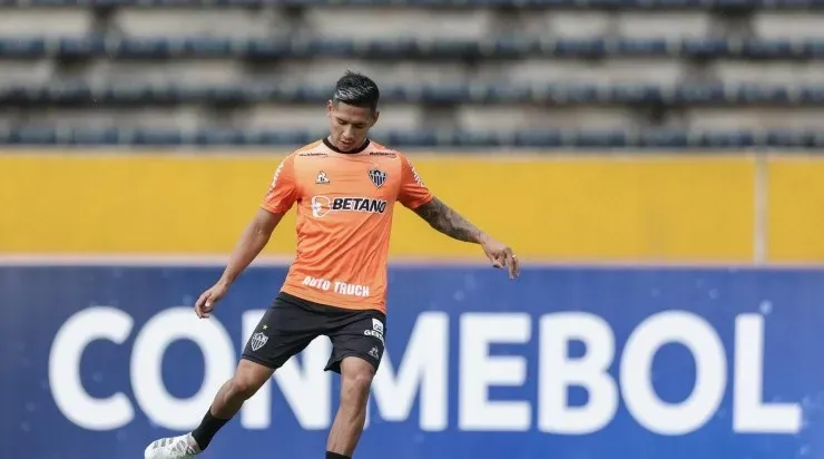 Zaracho em ação pelo Atlético Mineiro. Foto: Pedro Souza/ Atlético Mineiro