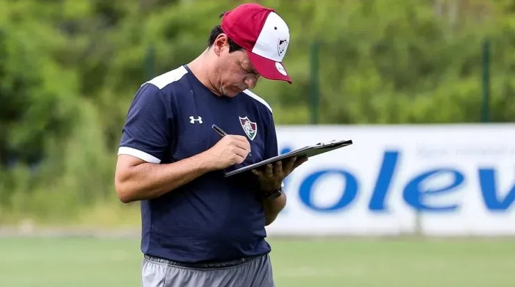 Sormani ainda não aprovou o trabalho de Fernando Dinizno Fluminense. Foto: Lucas Merçom/ Fluminense