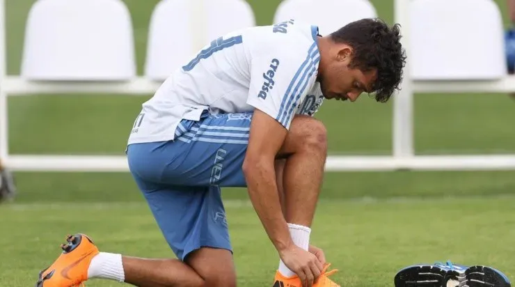Atitude de Scarpa revoltou a torcida do Palmeiras. Foto: César Greco/ Palmeiras