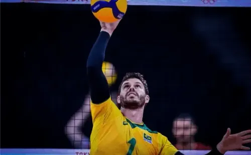 FIVB Divulgação - Bruninho, grande nome da seleção brasileira