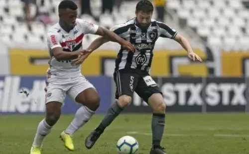 Divulgação/Botafogo/ São Paulo x Botafogo em campo.