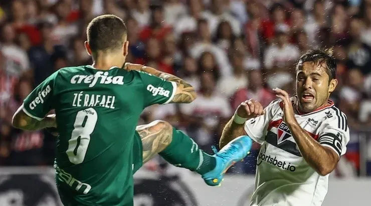 O Palmeiras perdeu por 1 a 0 para o São Paulo. Foto:Marcello Zambrana/AGIF