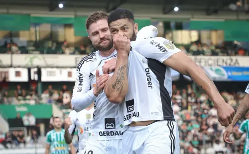 (Foto: Pedro Souza / Atlético) Volante do Emelec revela que filho é fã do Hulk