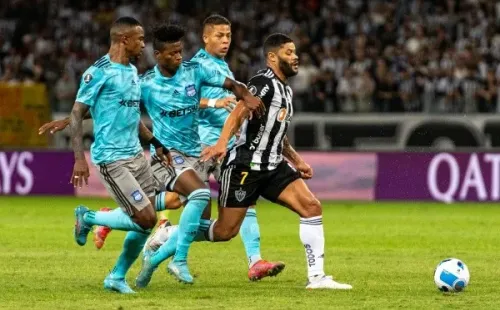 Agif/Alessandra Torres – Hulk fez o gol decisivo do Atlético Mineiro