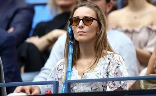 Jelena assistindo a final do US Open de 2021. Créditos: Getty Images