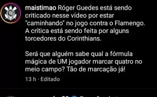 Foto: Reprodução/Instagram – Guedes demonstrou incômodo com as críticas.