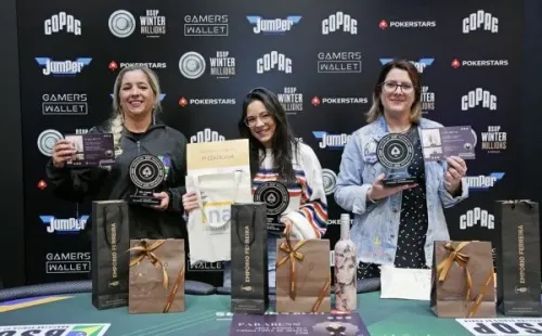 Pódio Ladies Event (Foto: Luis Bertazini/BSOP)