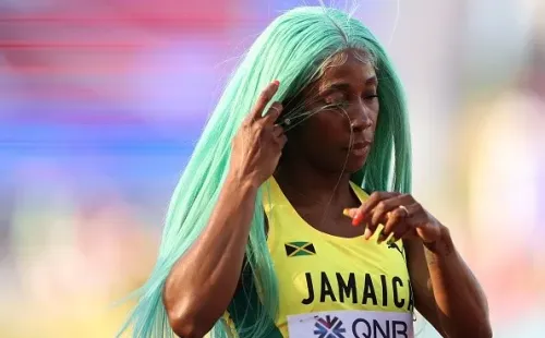 Fraser-Pryce nas eliminatórias dos 200m. Créditos: Getty Images