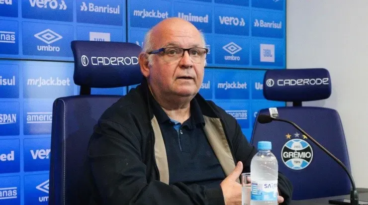Romildo Bolzan estipulou o preço para vender Campaz. Foto: Lucas Uebel/ Grêmio