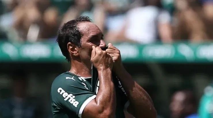 Edmundo entrou em rota de colisão com Leila Pereira nesta quarta-feira (27). Foto: César Greco/ Palmeiras