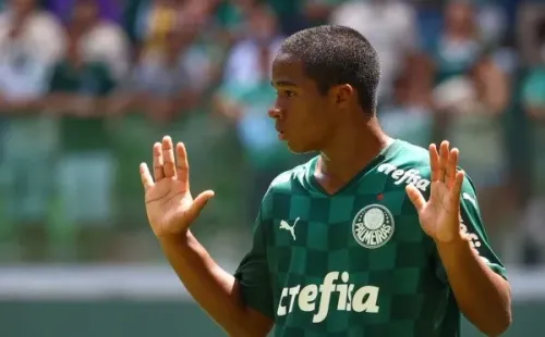 Endrick foi inscrito na Libertadores pelo Palmeiras (Foto: Marcello Zambrana/AGIF)