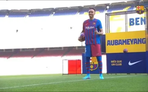 Foto: FC Barcelona/YouTube – Aubameyang entra no radar do Chelsea