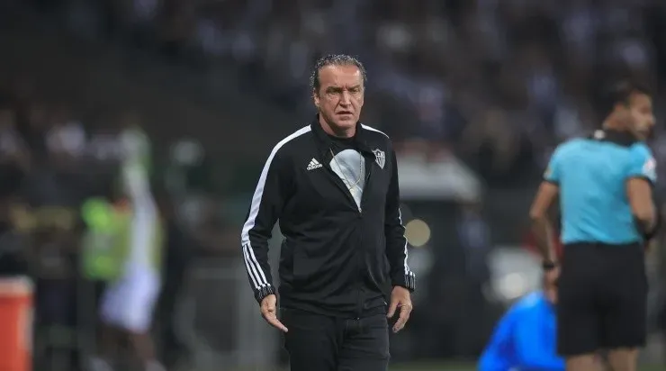 Cuca avaliou o empate entre Atlético Mineiro e Palmeiras no Mineirão. Foto: Pedro Souza/ Atlético Mineiro