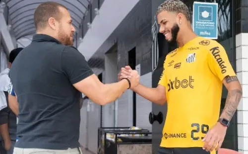 Flickr Oficial do time: Ivan Storti/Flickr Oficial Santos – Nathan chegou exaltando o Santos