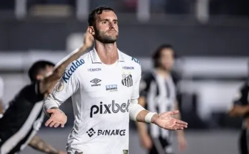 Agif/Raul Baretta – Léo Baptistão pode estar de saída do Santos
