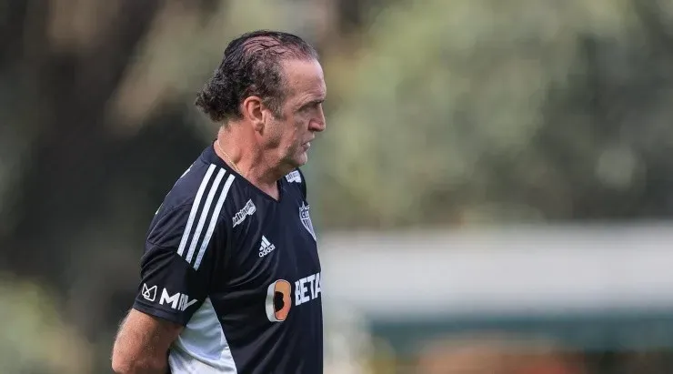 Cuca aposta que o Atlético vencerá o Palmeiras no Allianz Parque. Foto: Pedro Souza/ Atlético Mineiro