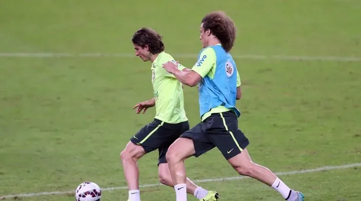 Filipe Luiís e David Luiz não sabem se irão continuar no Flamengo. Foto:Cristiano Andujar/AGIF