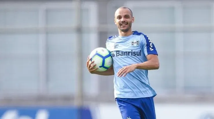 Thaciano não deve atuar contra o Cruzeiro. Foto: Lucas Uebel/ Grêmio