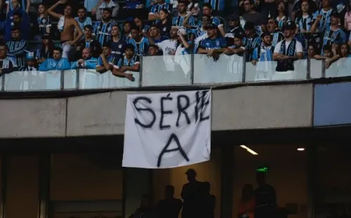 Torcida do Grêmio no apoio ao Clube – Foto: Maxi Franzoi/AGIF