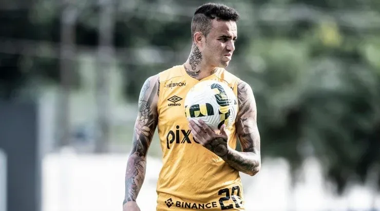 Luan não deve atuar contra o Cuiabá. Foto: Ivan Storti/ Santos FC