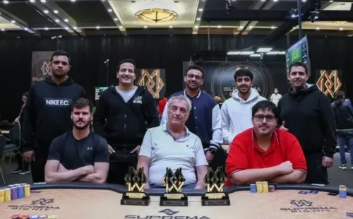 Mesa final do PLO 5 Cartas (Foto: Rafae Terra/Suprema Big Hit)