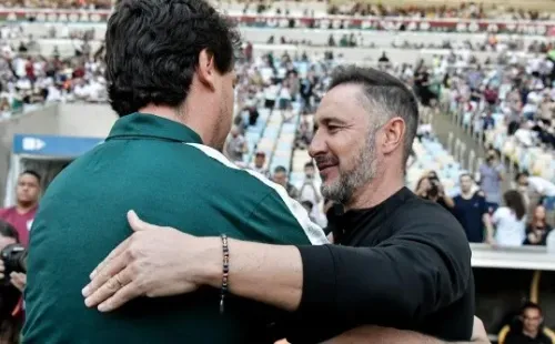 Fernando Diniz x Vitor Pereira (Foto: Thiago Ribeiro/AGIF)