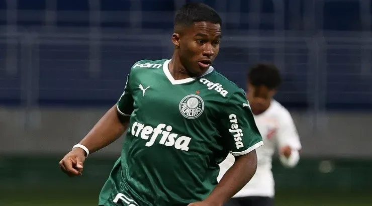 Foto: Divulgação/Palmeiras – Endrick vem brilhando no Sub-20 e já subiu para treinar com os profissionais do Palmeiras