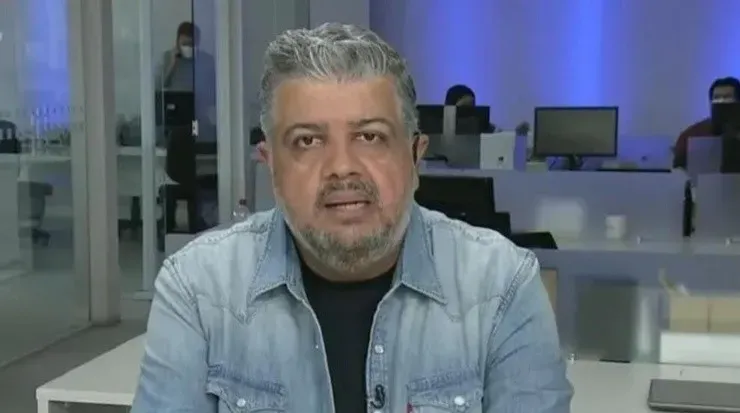 Heverton Guimarães não gostou das ultimas declarações do técnico Cuca. Foto: Reprodução/ Bandeirantes