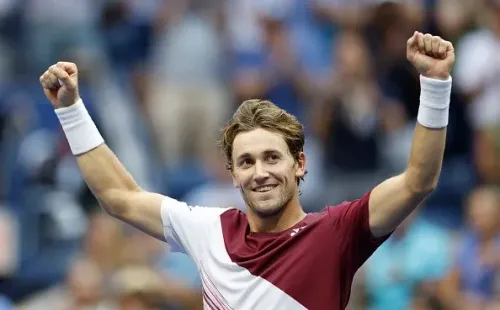 Ruud tem feito uma campanha sólida no US Open. Créditos: Sarah Stier/Getty Images