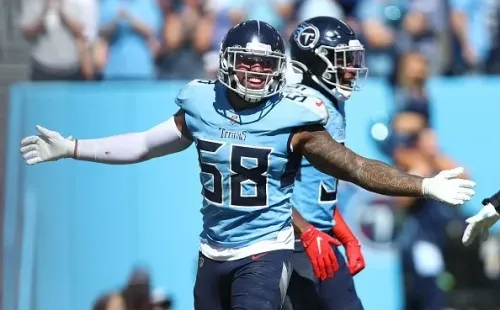Harold Landry, ausência de peso para os Titans. Créditos: Silas Walker/Getty Images