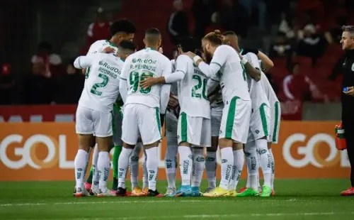 RS - Porto Alegre - 29/08/2022 - BRASILEIRO A 2022, INTERNACIONAL X JUVENTUDE - Jogadores do Juventude antes da partida contra Internacional no estadio Beira-Rio pelo campeonato Brasileiro A 2022. Foto: Maxi Franzoi/AGIF
