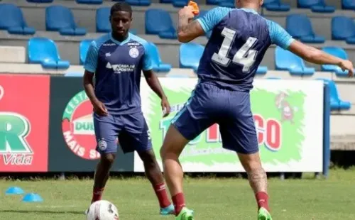 Ryan em ação durante treino do Esquadrão – Foto: Divulgação – Esporte Clube Bahia