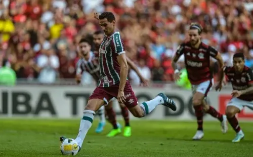 Agif/Thiago Ribeiro – Ganso abriu o placar contra o Flamengo