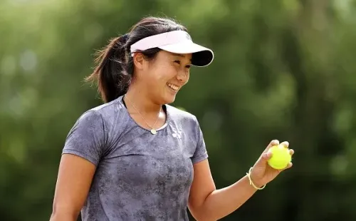 Naito entrou no torneio com um convite da organização. Créditos: Lewis Storey/Getty Images for LTA